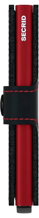 Secrid Matte Miniwallet - Black & Red