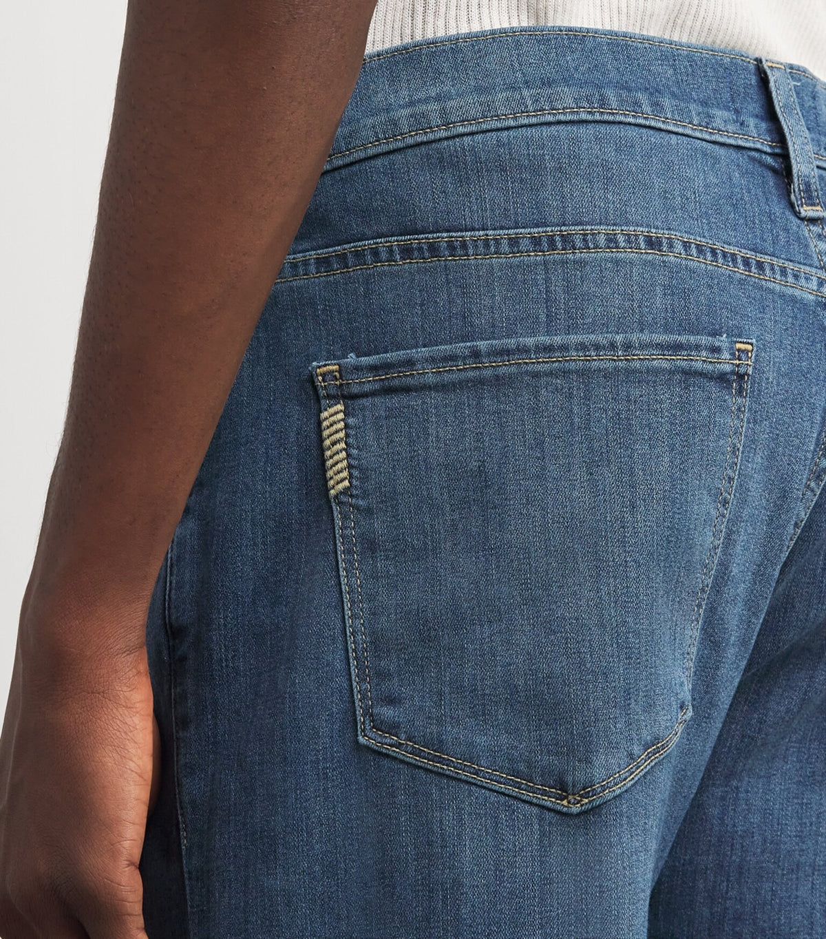 PAIGE Normandie Jeans – Birch Medium Blue Wash Straight Leg Men's Jeans