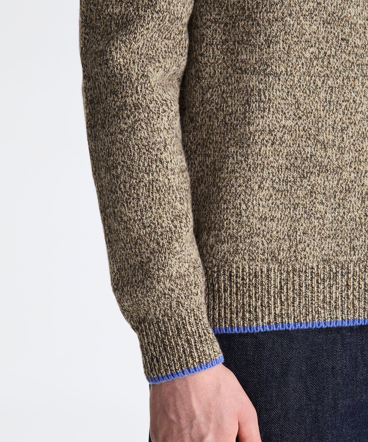 Peuterey Sweater with Contrasting Trim - Chicory Coffee