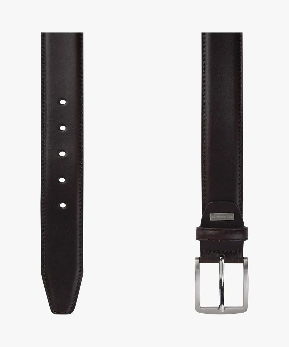 Profuomo Brown Leather Belt