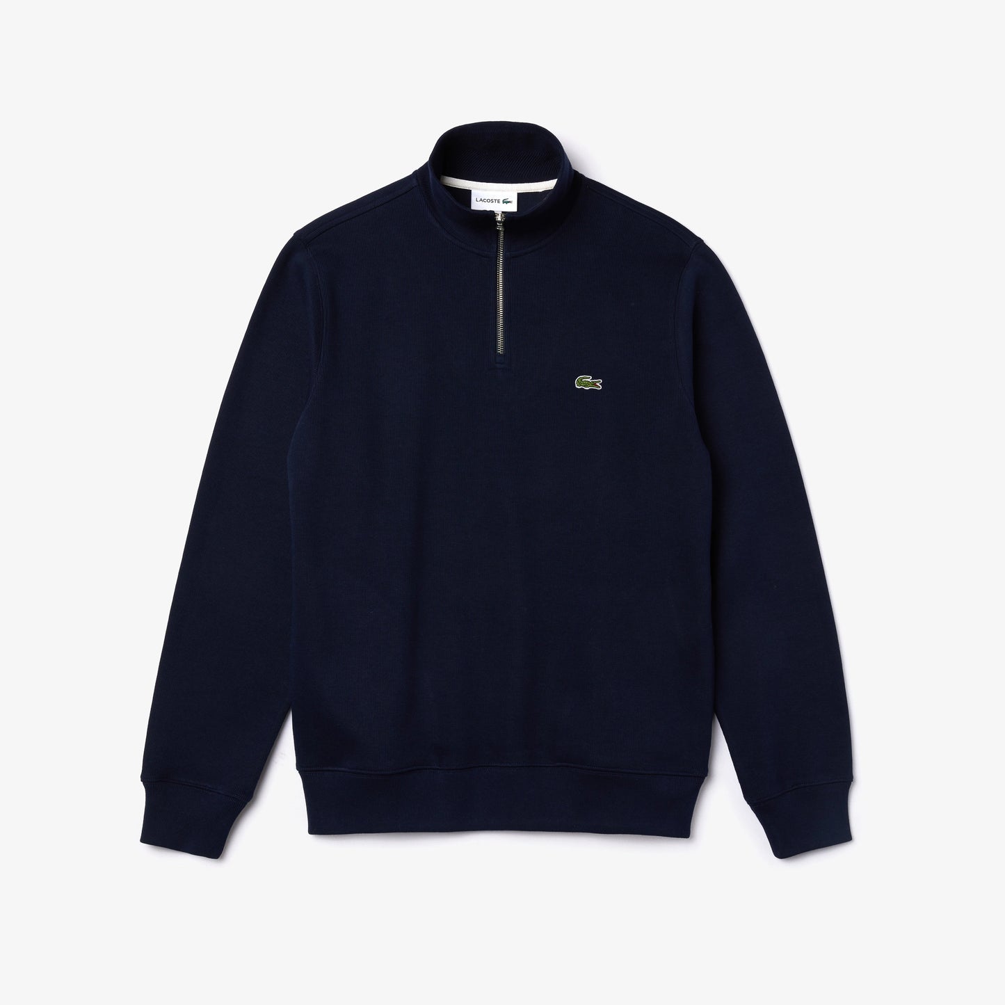 Lacoste Zip-Up High Neck Interlock Sweatshirt