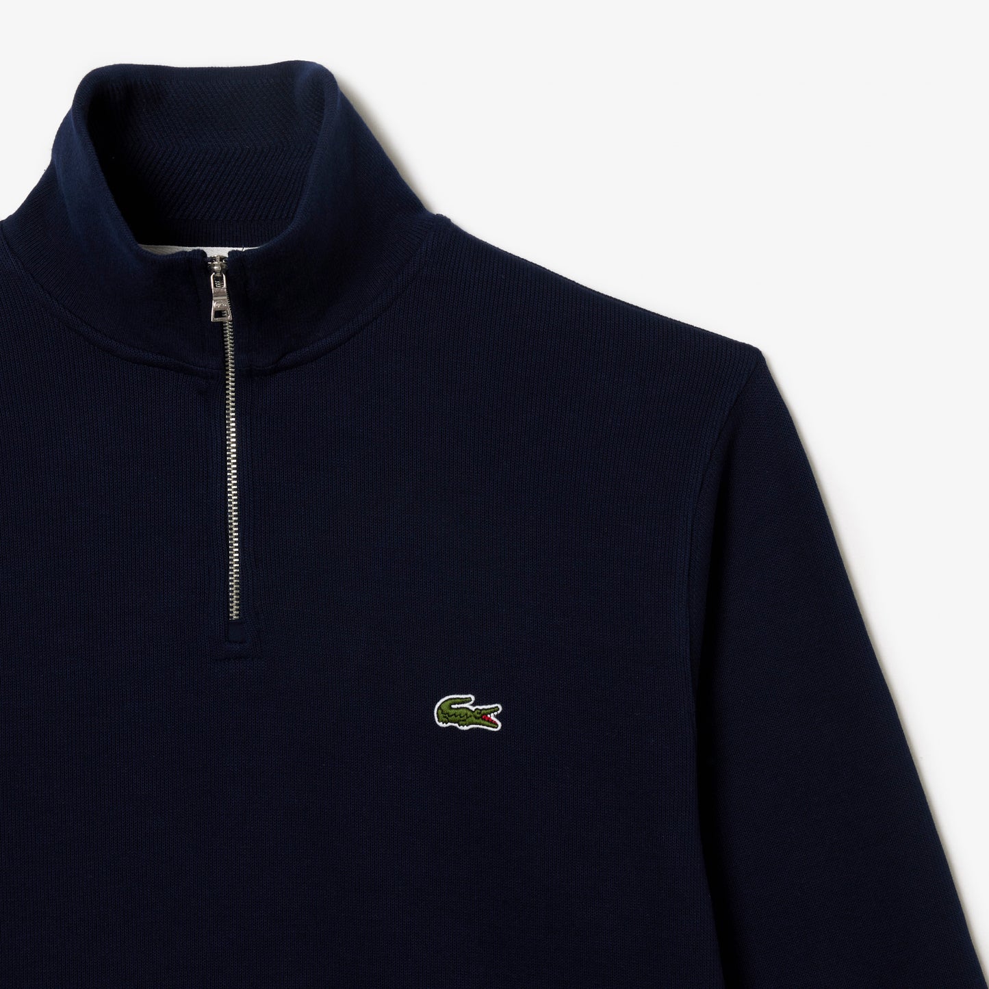 Lacoste Zip-Up High Neck Interlock Sweatshirt