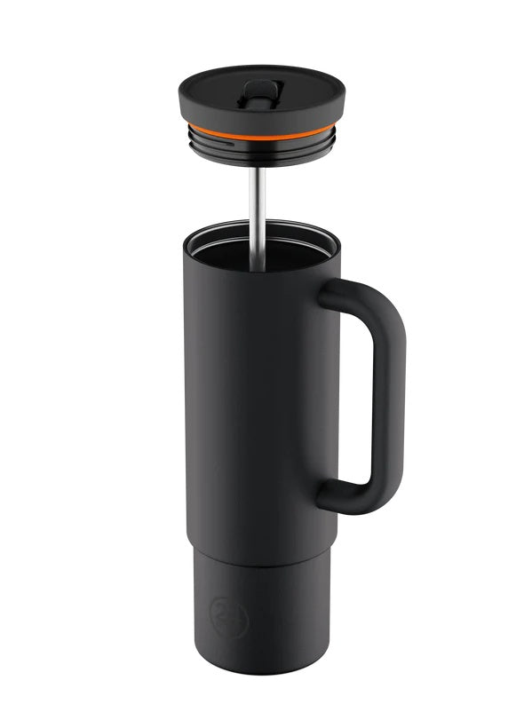 24 Bottles 800ml Straw Cup Tuxedo Black