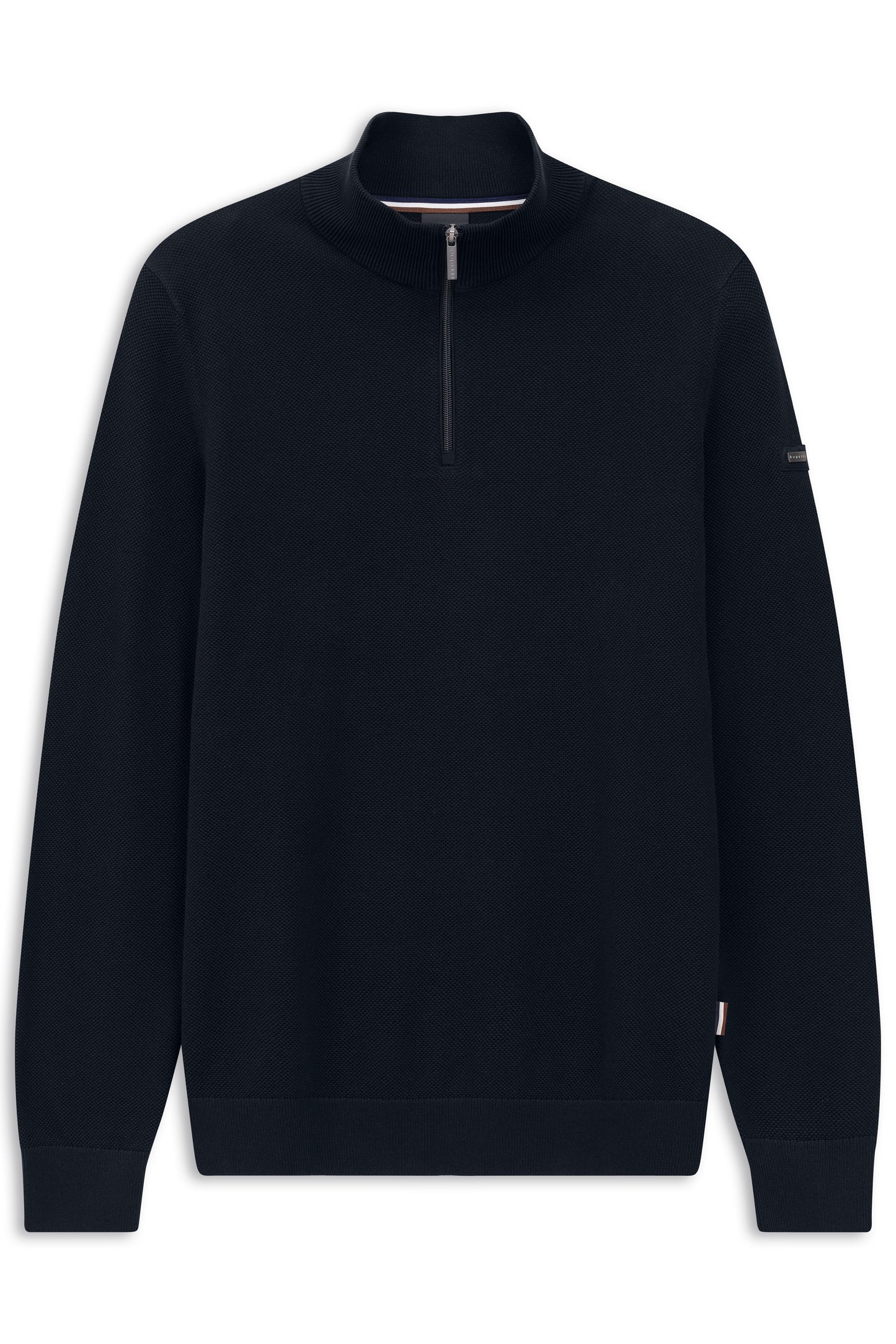 Bugatti Structured Cotton Half Zip