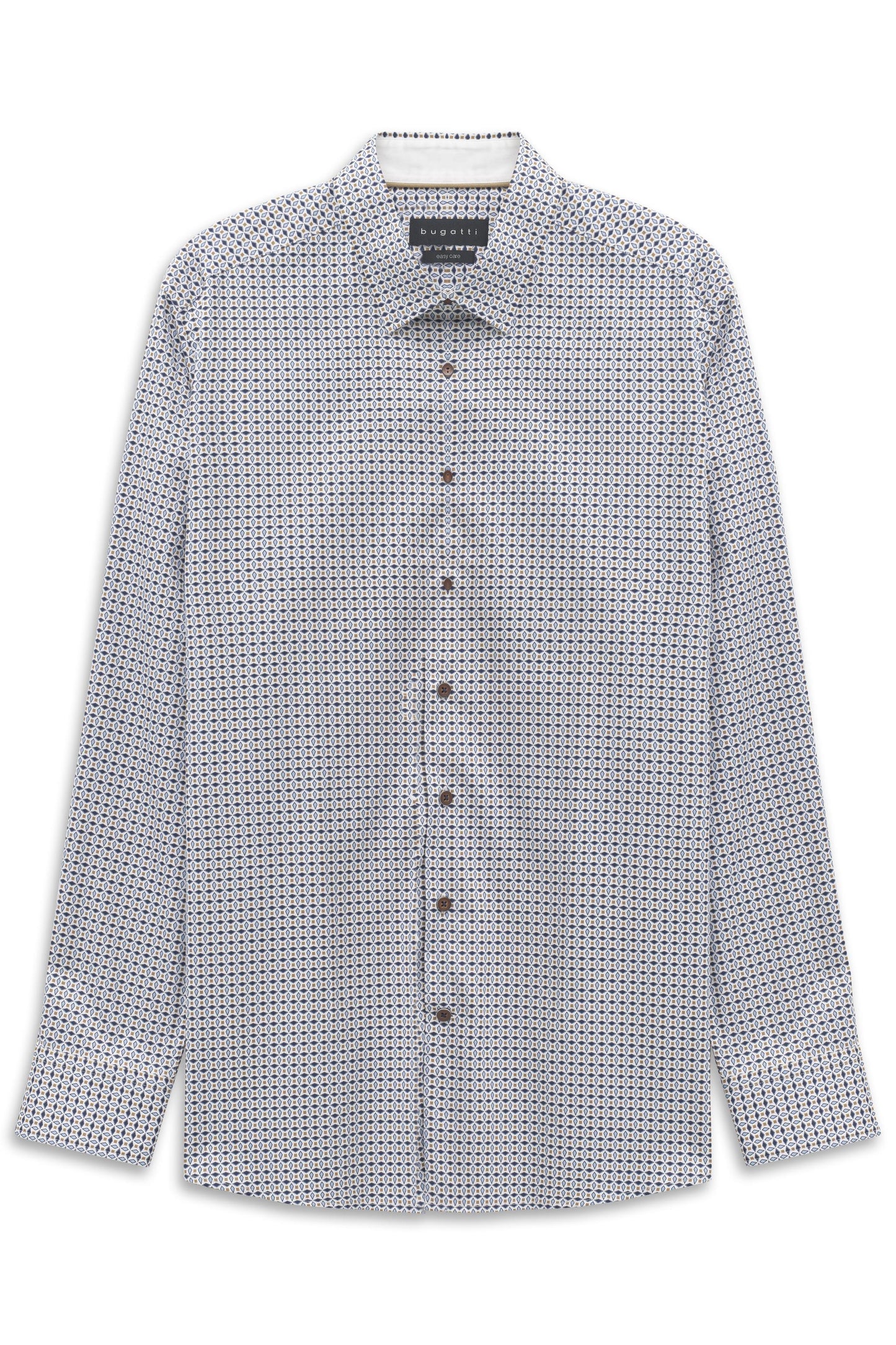 Bugatti Long Sleeve Casual Print Shirt