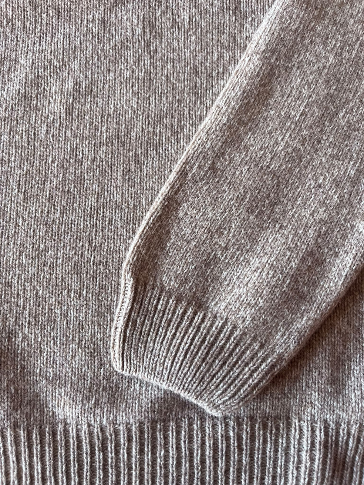Wool & Co Soft Wool Crew-Neck Sweater – Beige