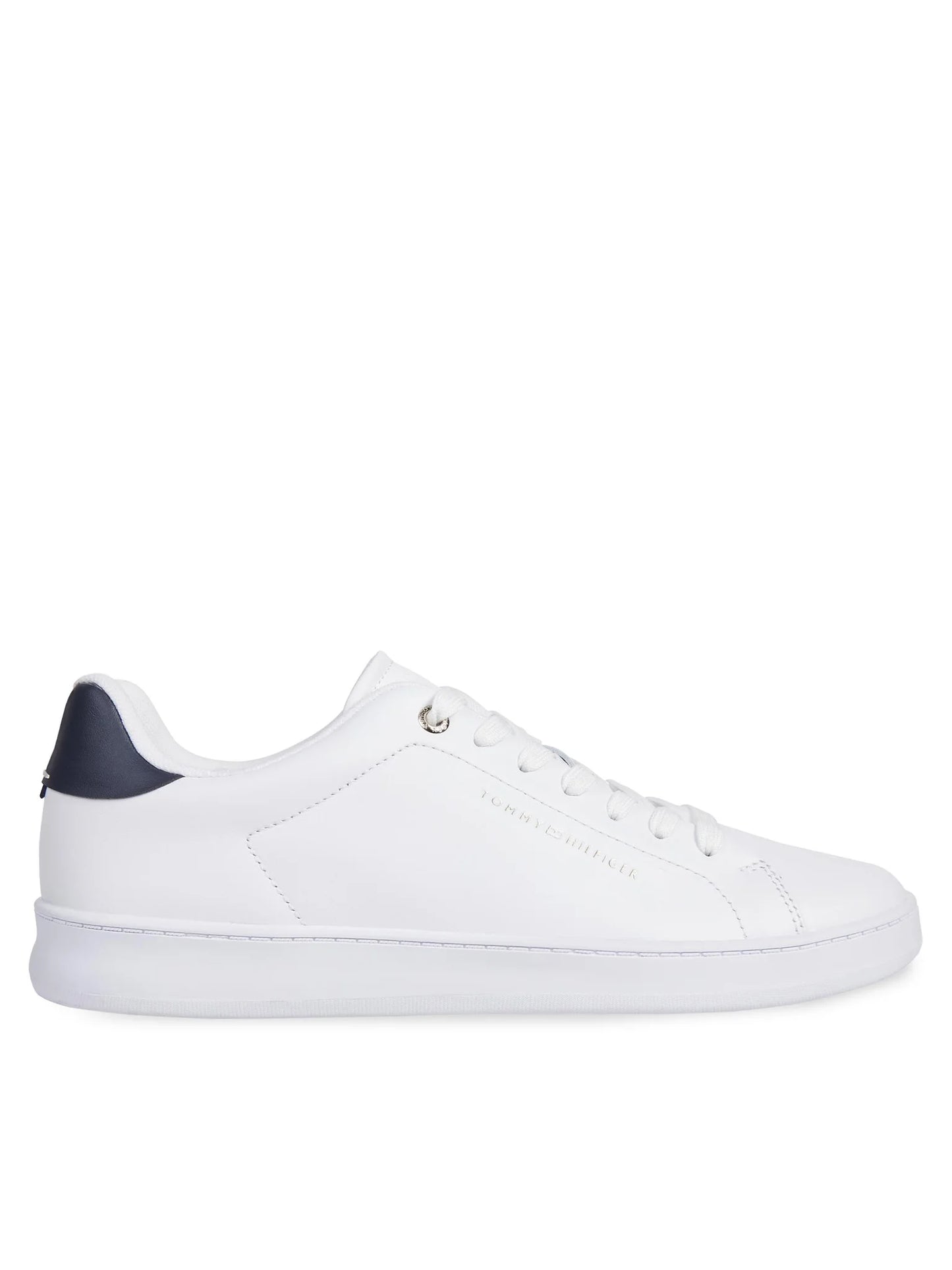 Tommy Hilfiger Contrast Heel Leather Cupsole Trainers