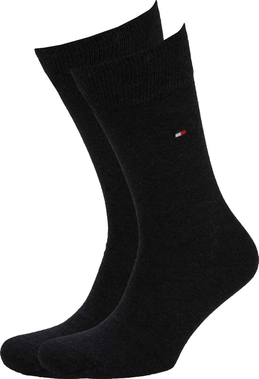 Tommy Hilfiger 2 Pack Flag Embroidery Socks (Size 9 - 12)