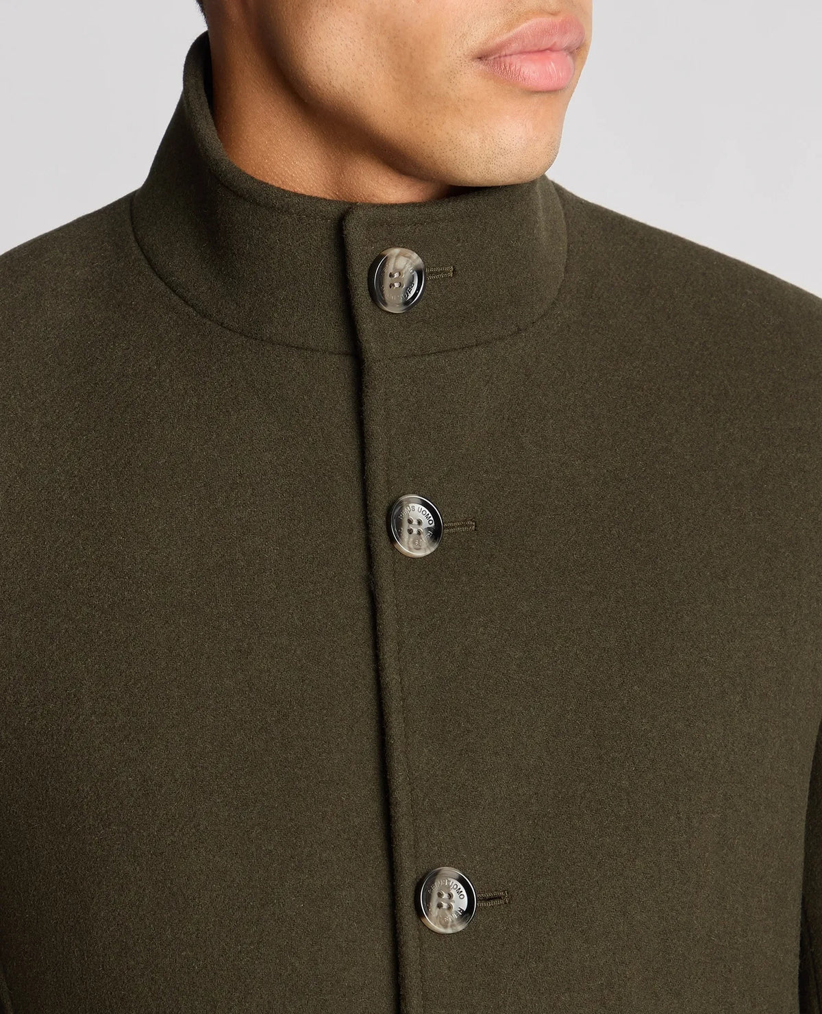 Remus Uomo Jonah Overcoat – Green
