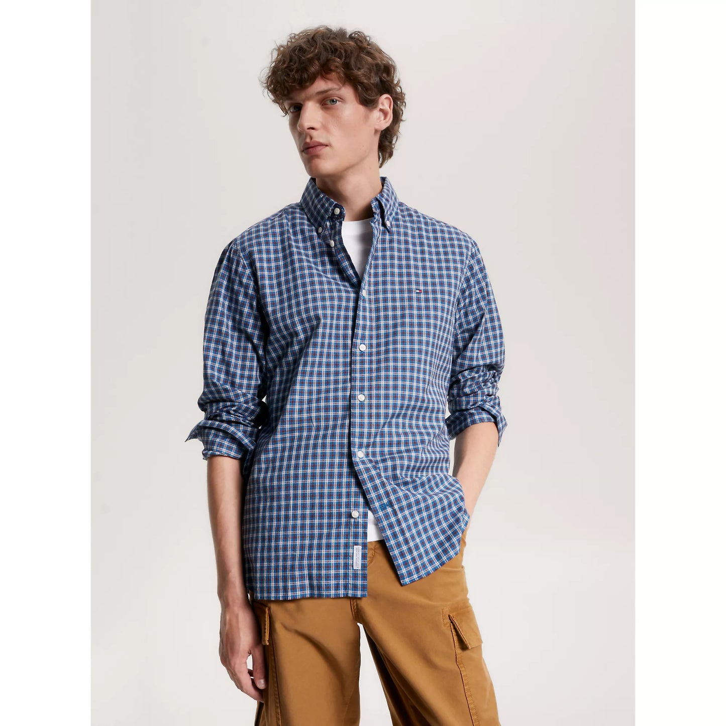 Tommy Hilfiger Natural Soft Flex Tartan Shirt