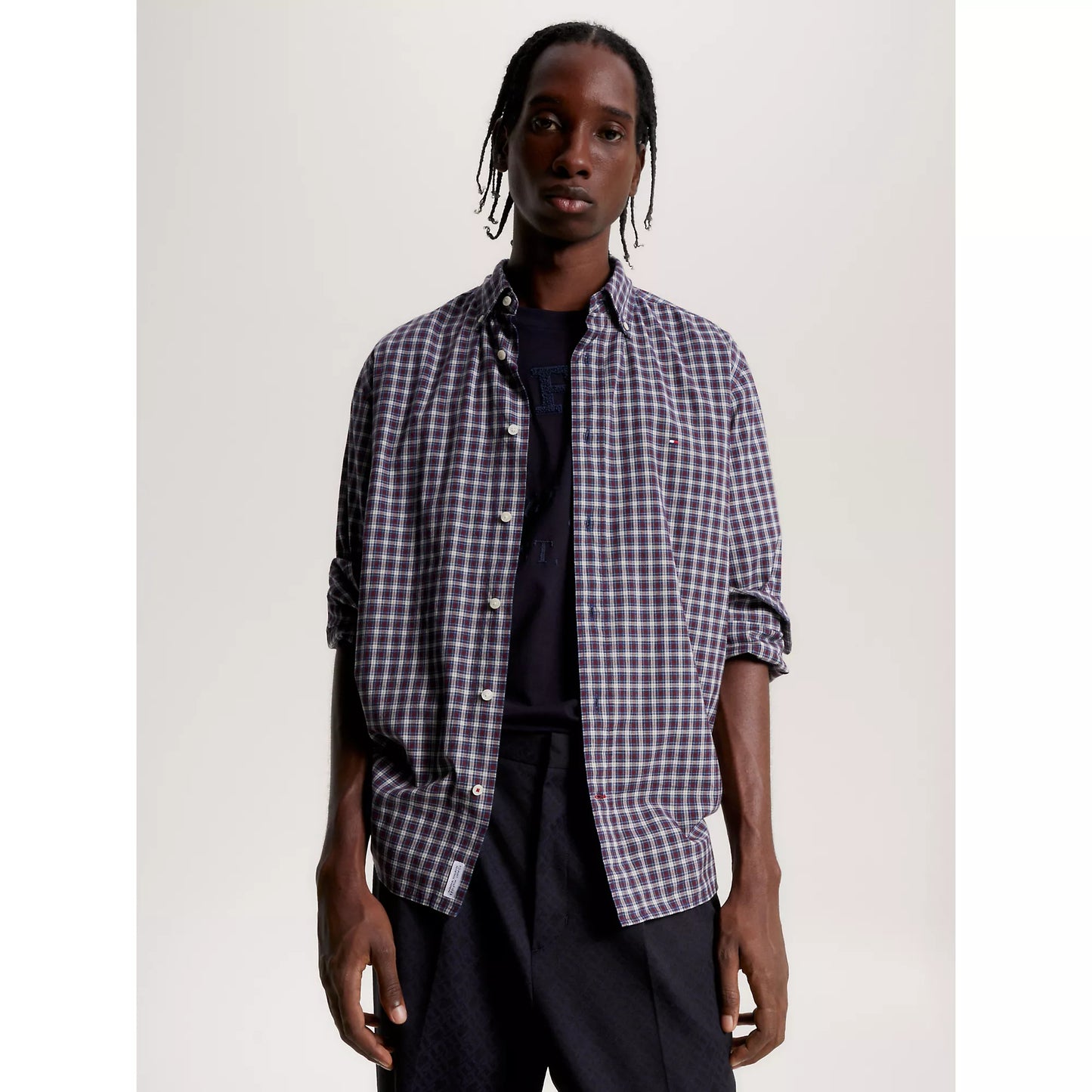Tommy Hilfiger Natural Soft Flex Tartan Shirt