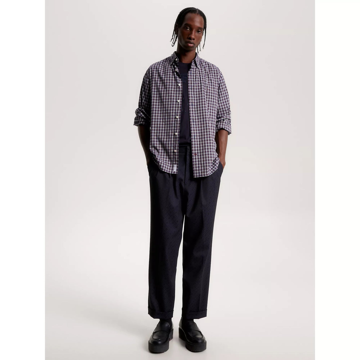 Tommy Hilfiger Natural Soft Flex Tartan Shirt