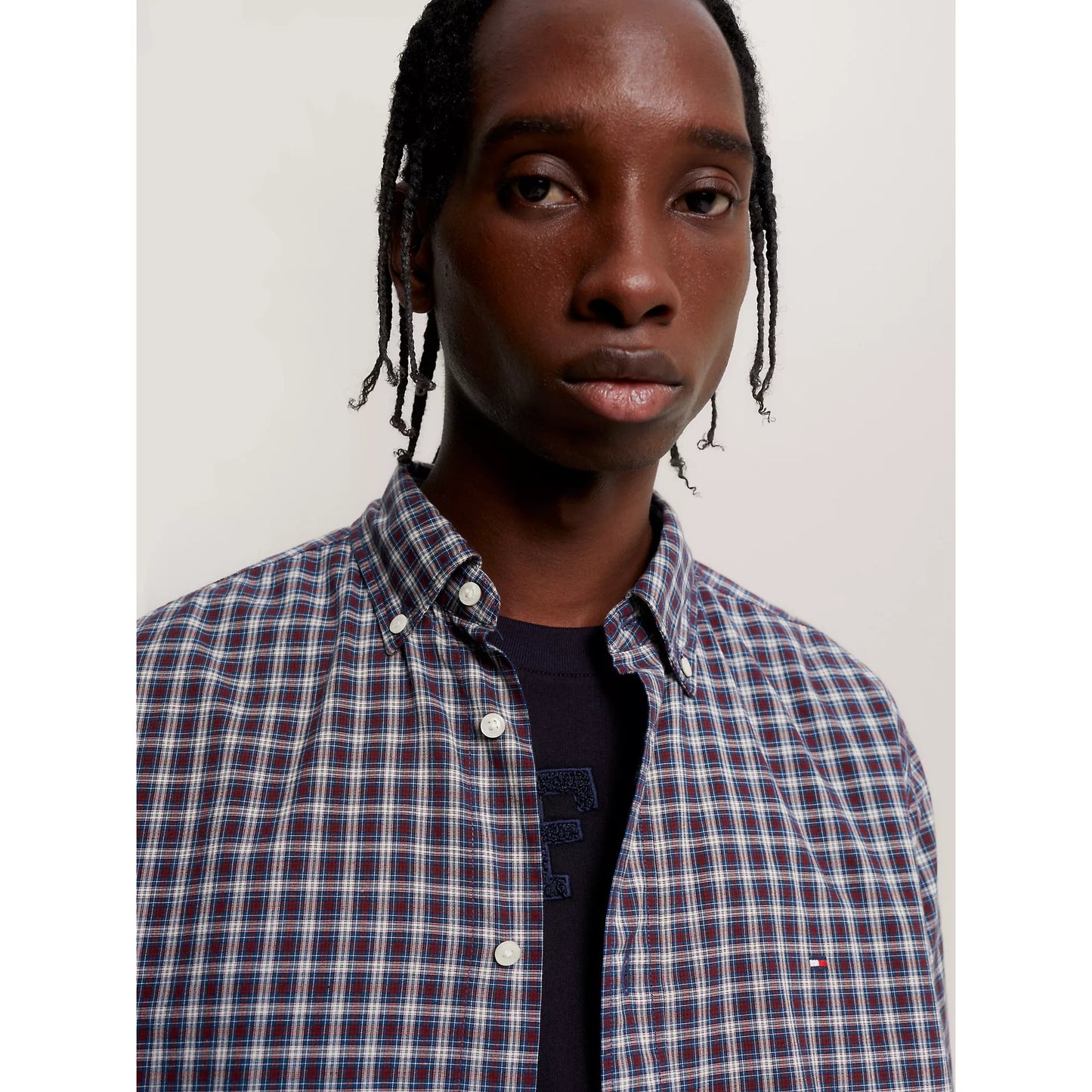 Tommy Hilfiger Natural Soft Flex Tartan Shirt