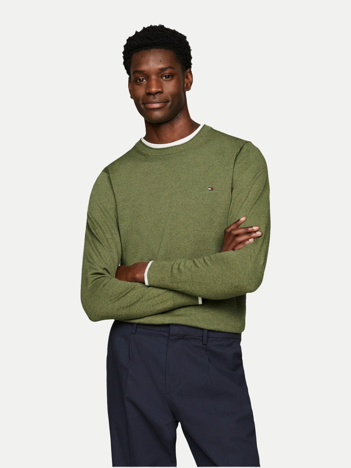 Tommy Hilfiger Mouline Organic Cotton Crewneck