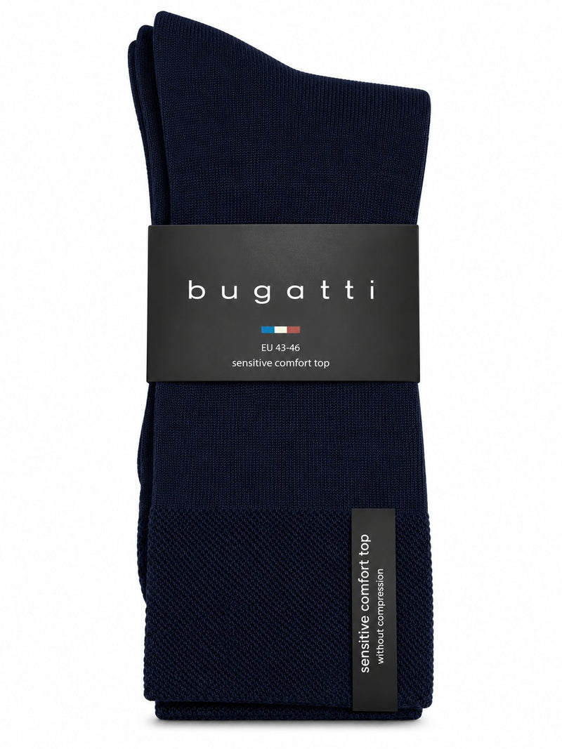 Bugatti 2 Pack Plain Socks – Navy