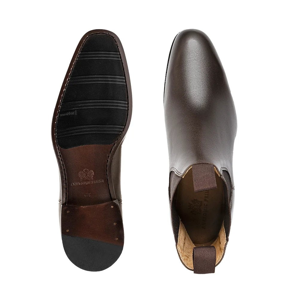 Anatomic Roberto Leather Slip-On Boot - Village Coffee