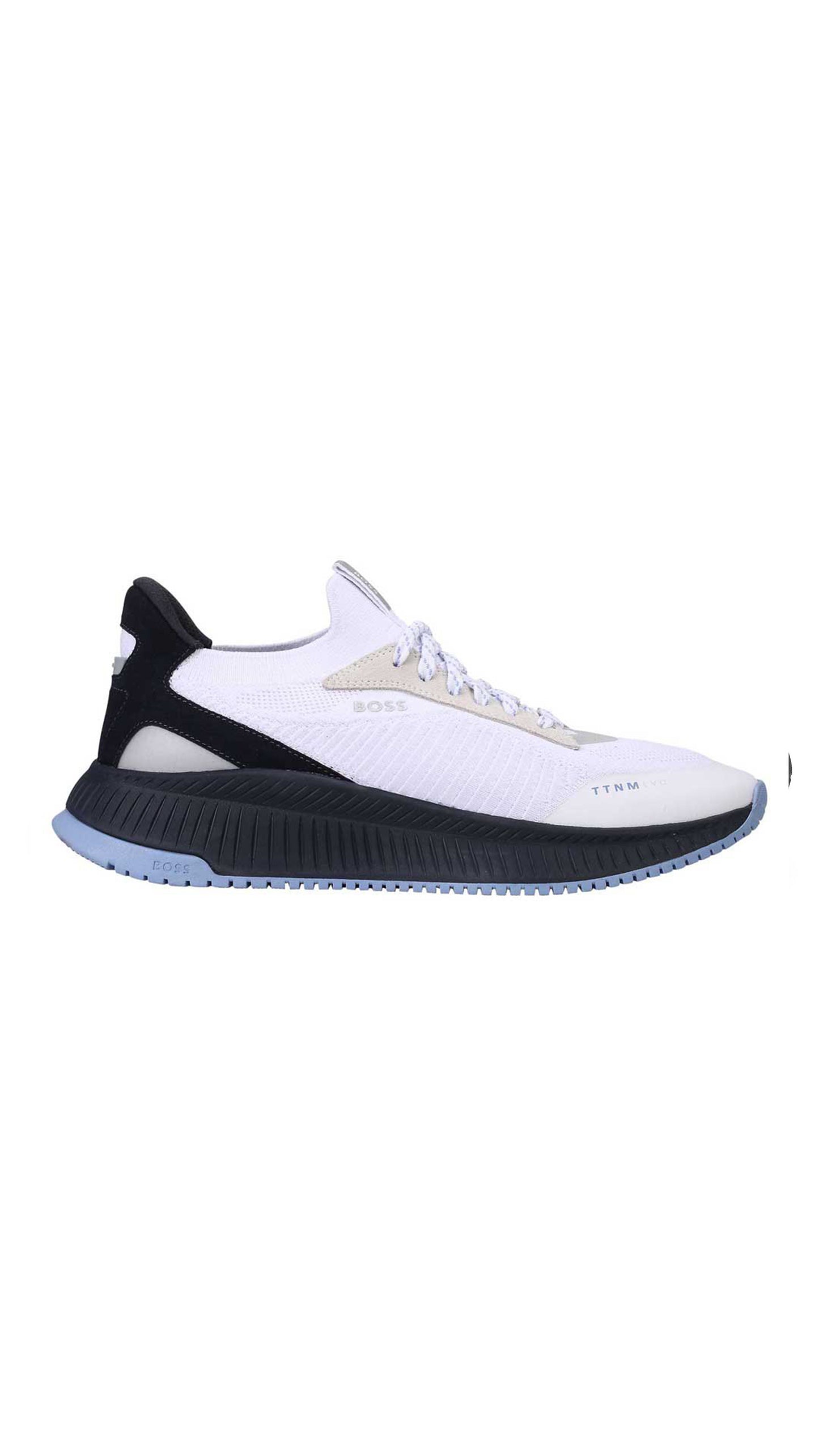 Boss Sock Trainers with Knitted Upper and Fishbone Sole