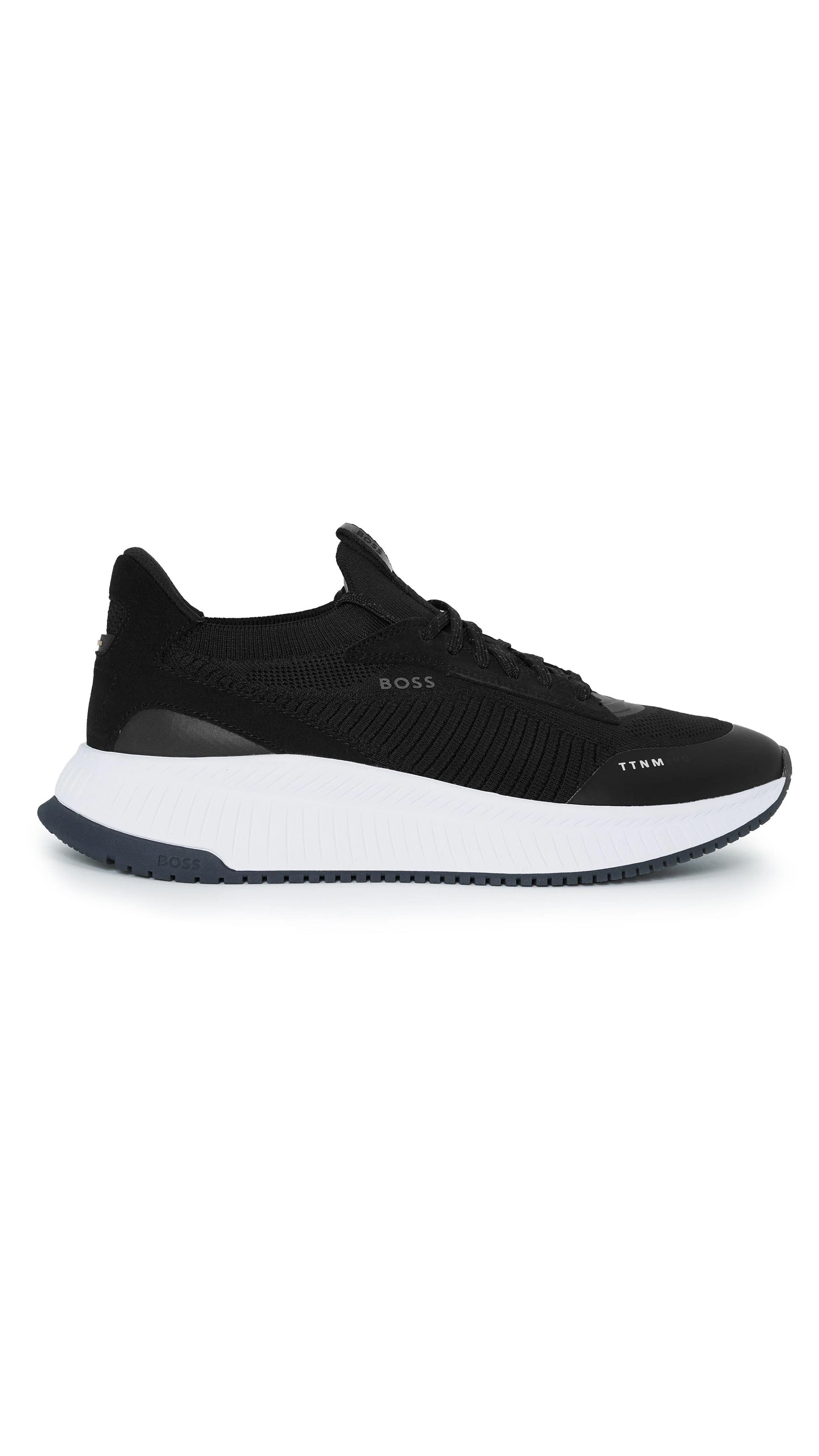 Boss Sock Trainers with Knitted Upper and Fishbone Sole