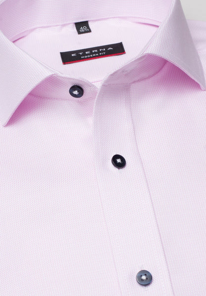 Eterna Long Sleeve Modern Fit Shirt - Pink