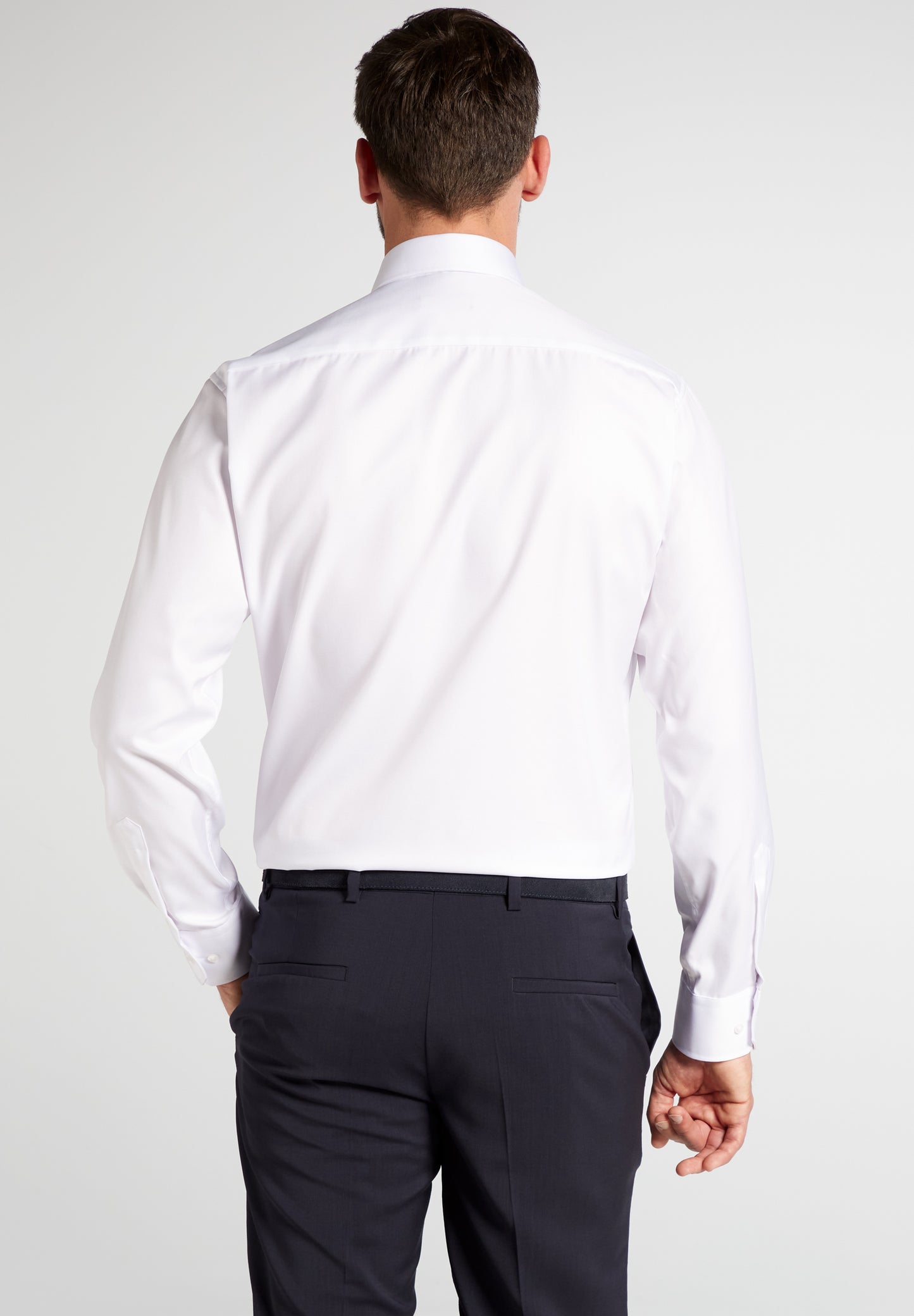 Eterna Long Sleeve Modern Fit Shirt - White