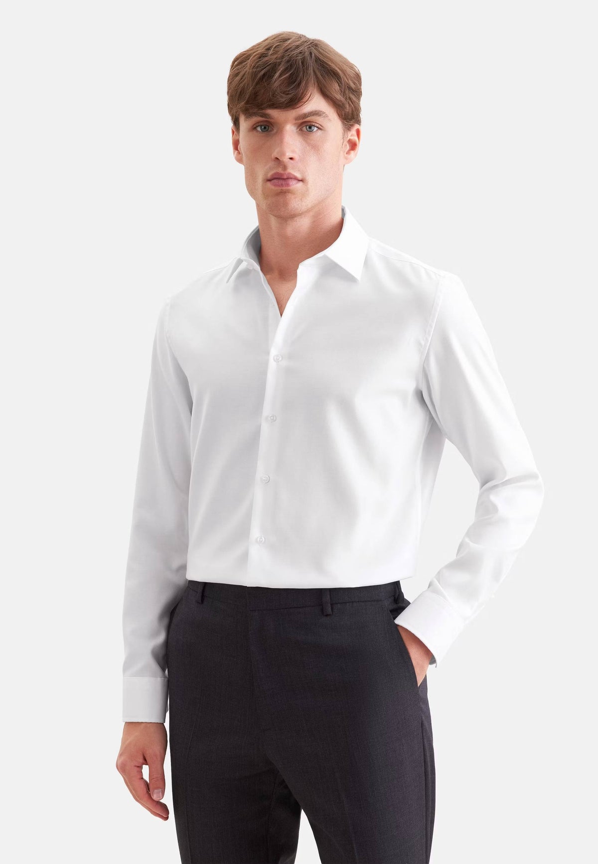 Seidensticker Slim Business Shirt Uni - White