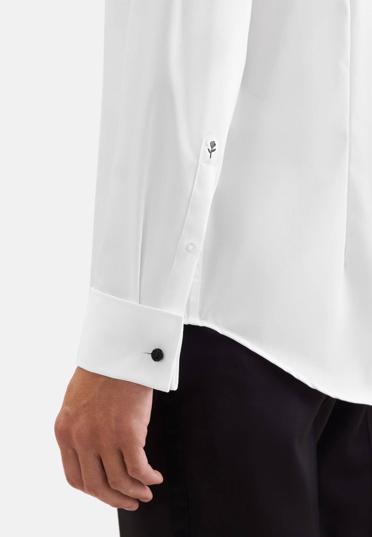 Seidensticker Slim Tuxedo Shirt Uni - White