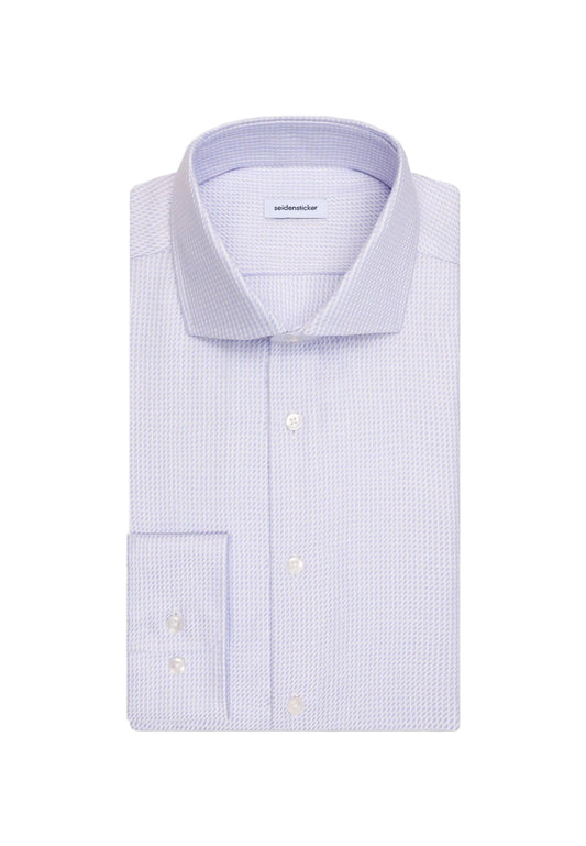 Seidensticker Slim Business Shirt Structure - Rosa