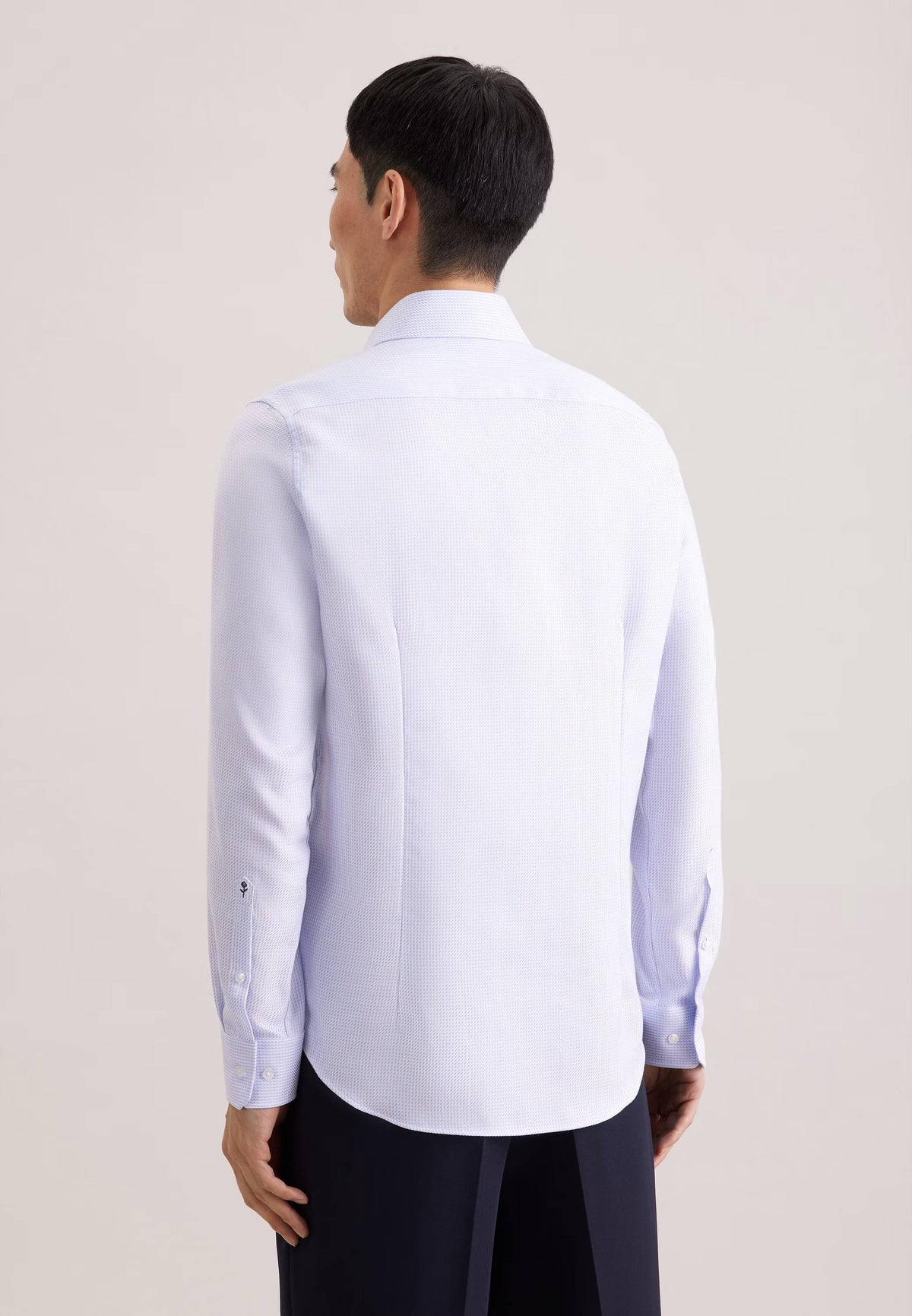 Seidensticker Slim Business Shirt Structure - Rosa
