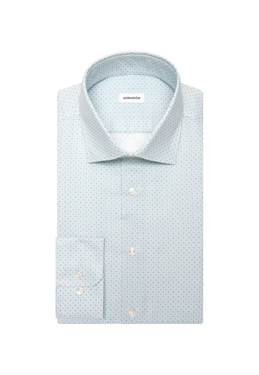 Seidensticker Slim Business Shirt Print - Green
