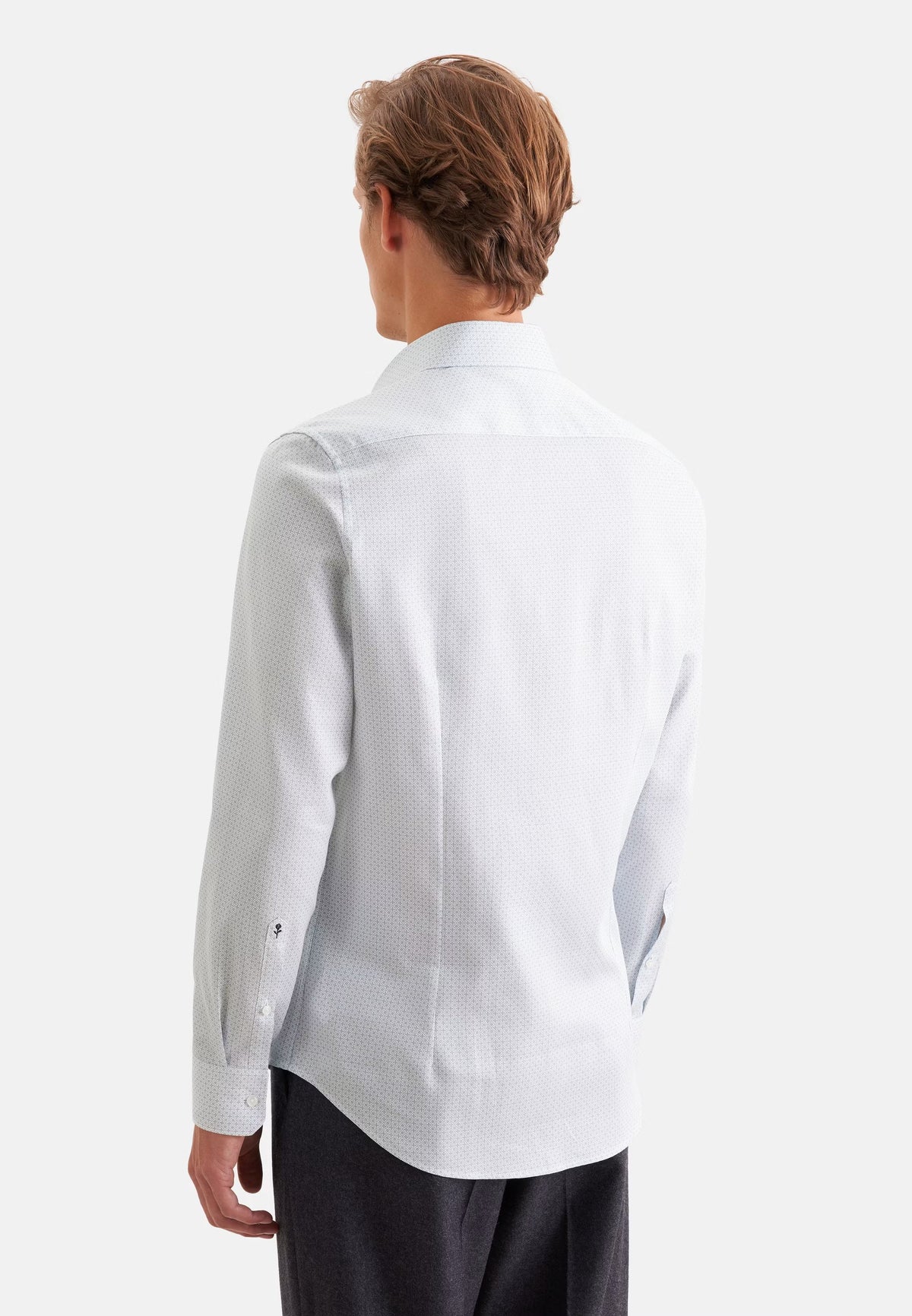 Seidensticker Slim Business Shirt Print - Green