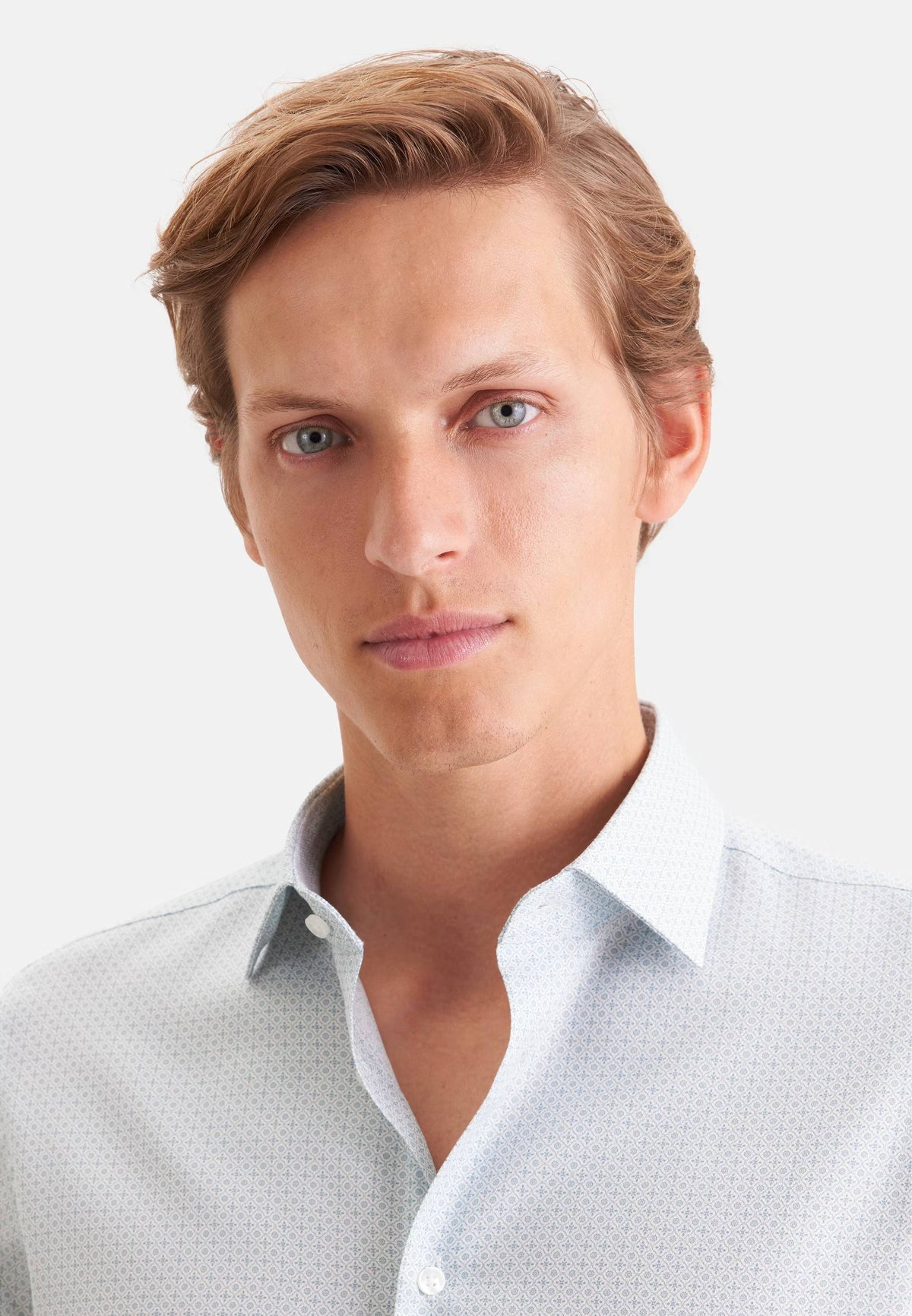 Seidensticker Slim Business Shirt Print - Green
