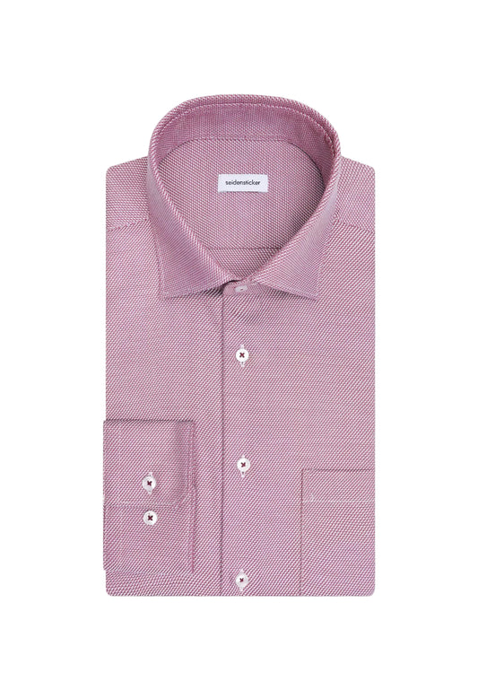 Seidensticker Regular Business Shirt Structure - Rosa
