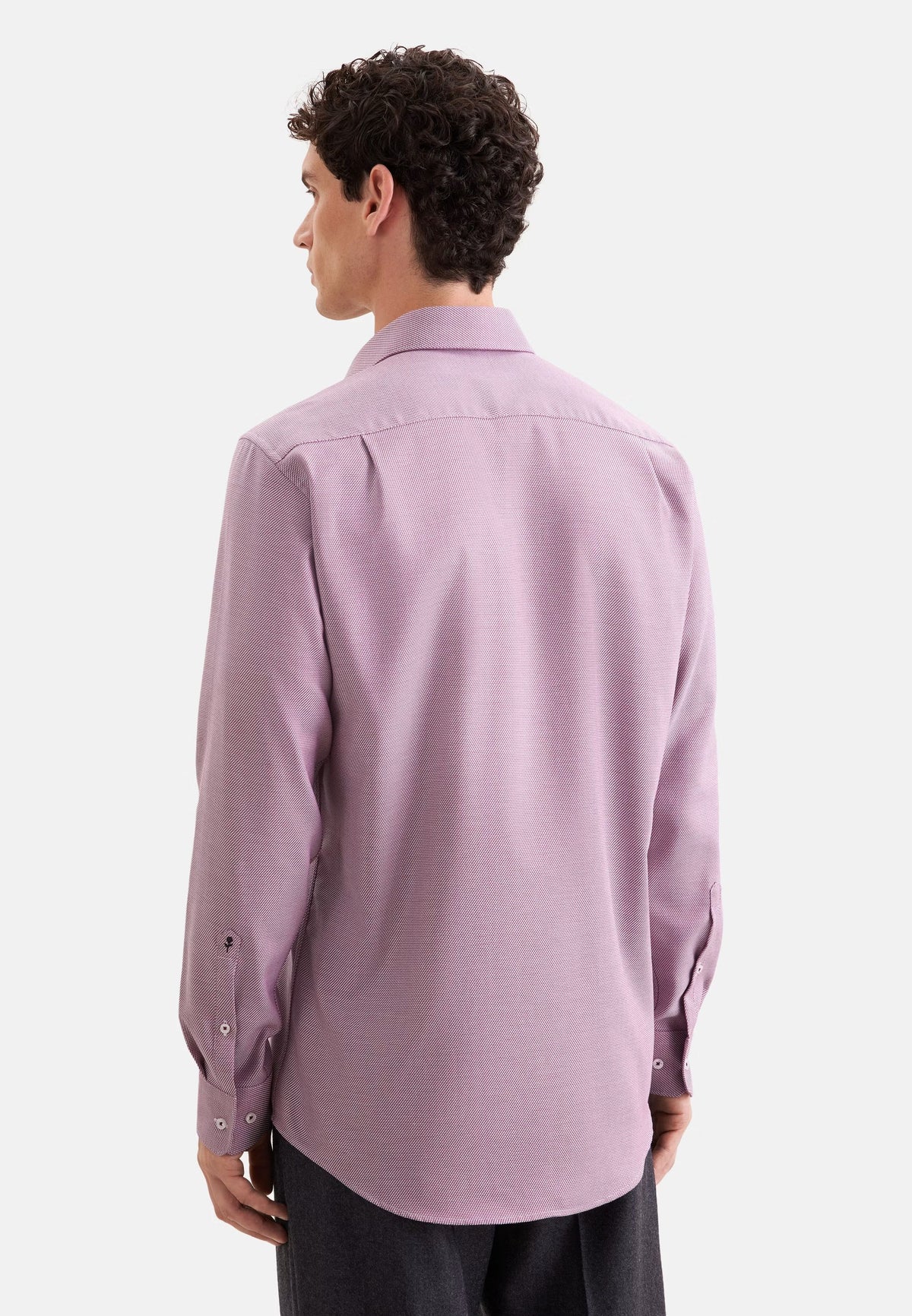 Seidensticker Regular Business Shirt Structure - Rosa