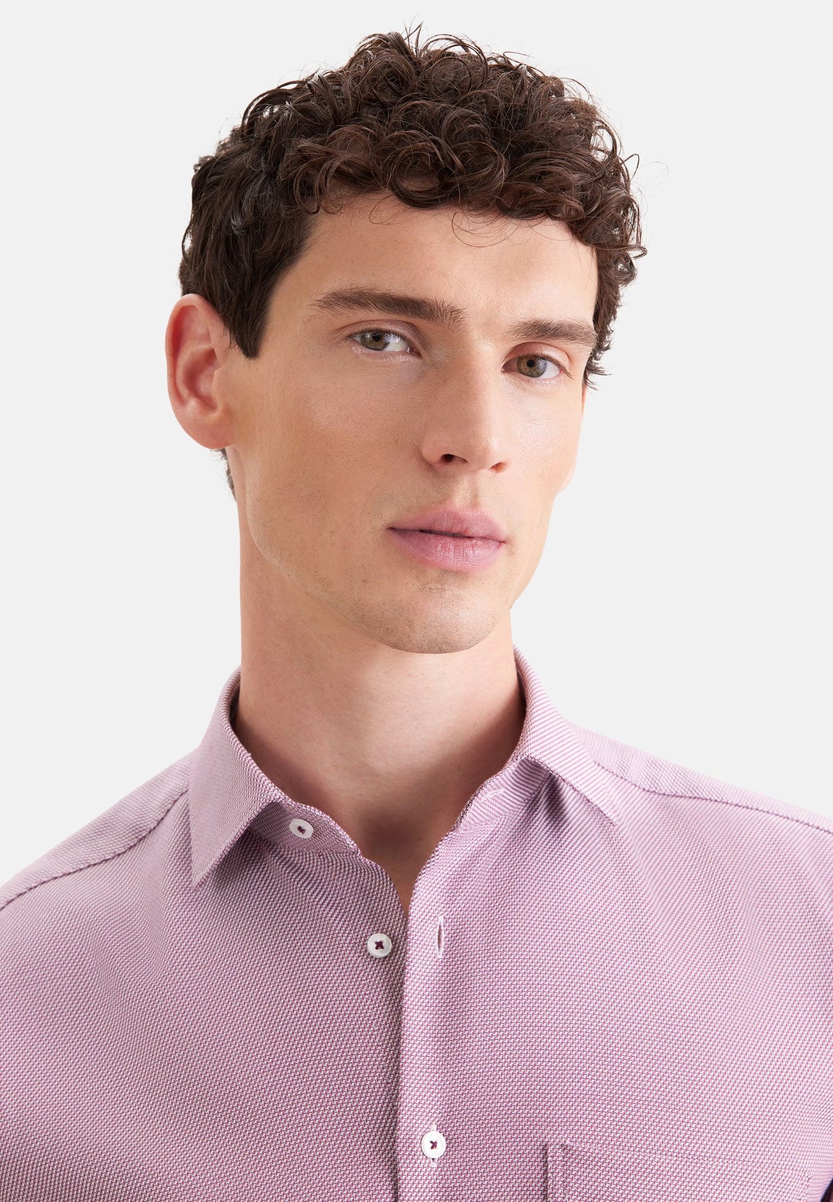 Seidensticker Regular Business Shirt Structure - Rosa