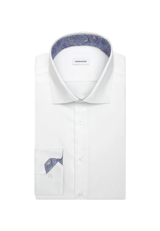 Seidensticker Slim Business Shirt Uni - White