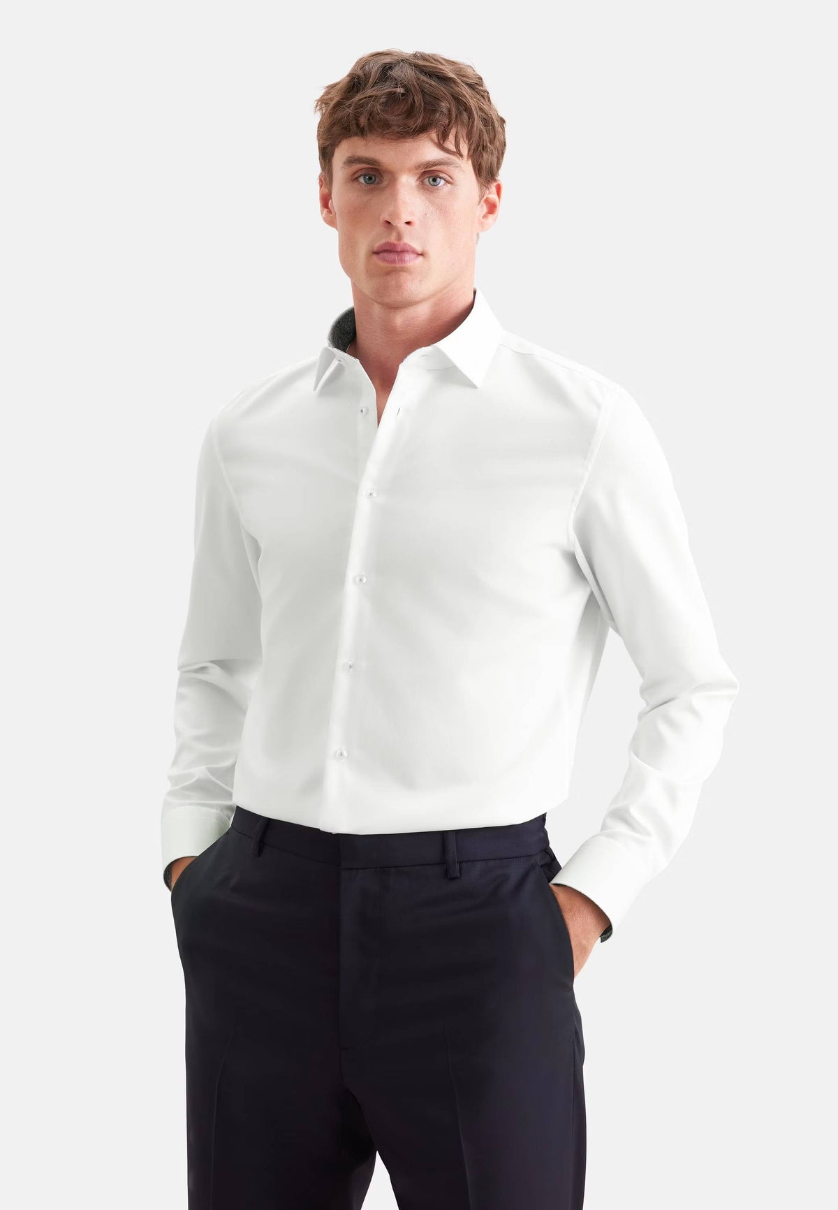 Seidensticker Slim Business Shirt Uni - White