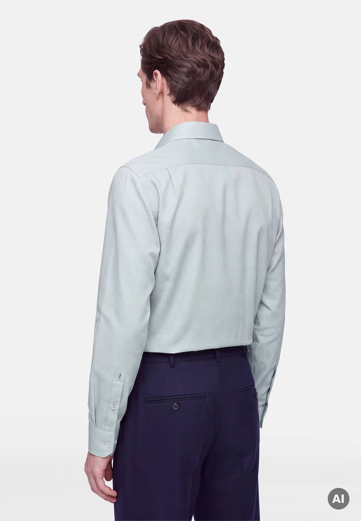 Seidensticker Regular Business Shirt Structure - Green