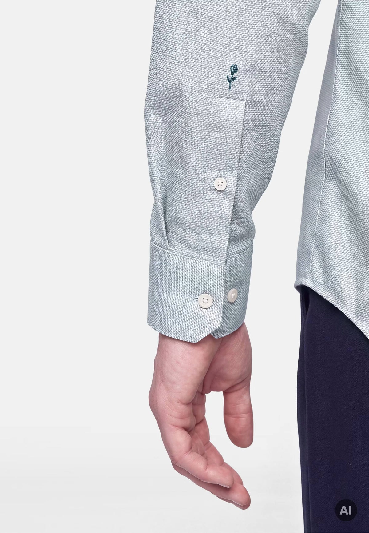 Seidensticker Regular Business Shirt Structure - Green