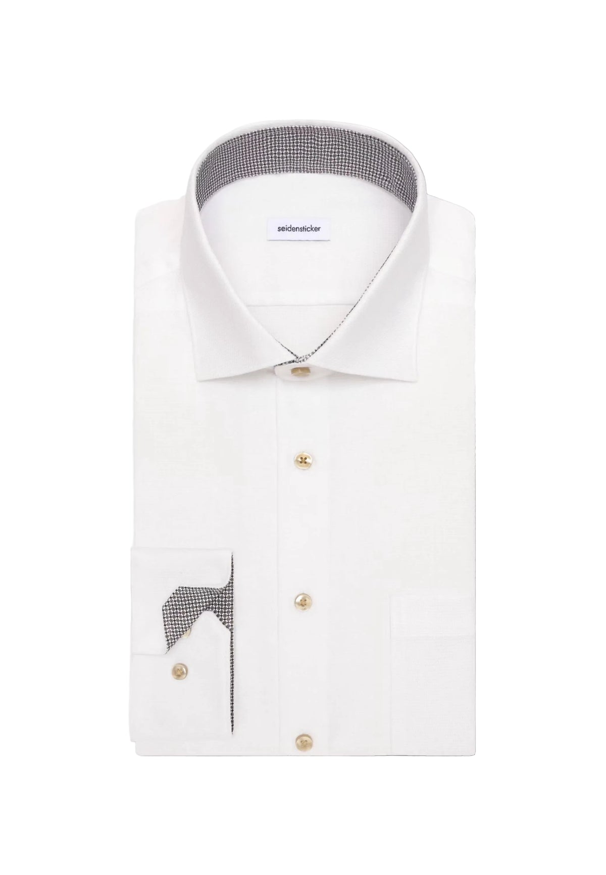Seidensticker Regular Business Shirt Structure - White