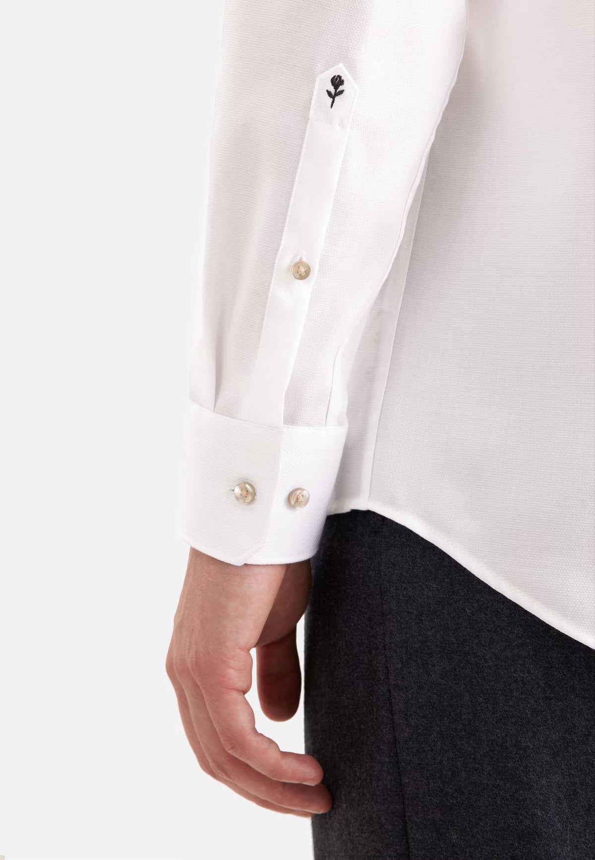 Seidensticker Regular Business Shirt Structure - White