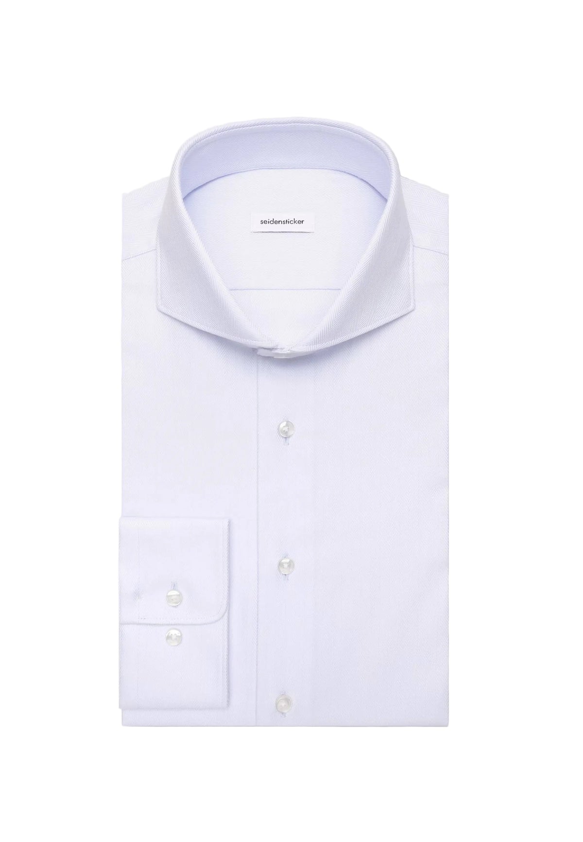 Seidensticker Slim Business Shirt Herringbone - Light Blue