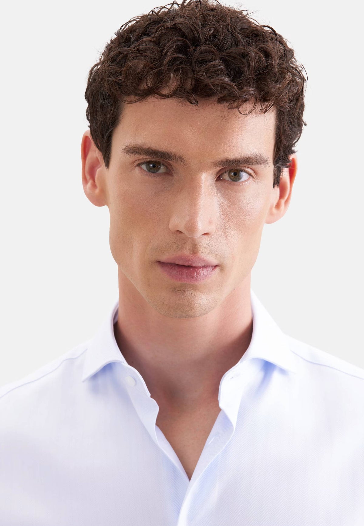 Seidensticker Slim Business Shirt Herringbone - Light Blue