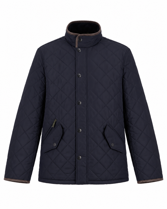 Barbour Powell Quilted Jacket - Classic Navy