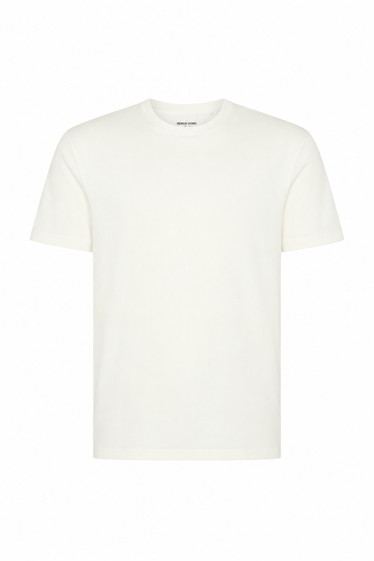 Remus Uomo Relaxed Fit Cotton T-Shirt – White