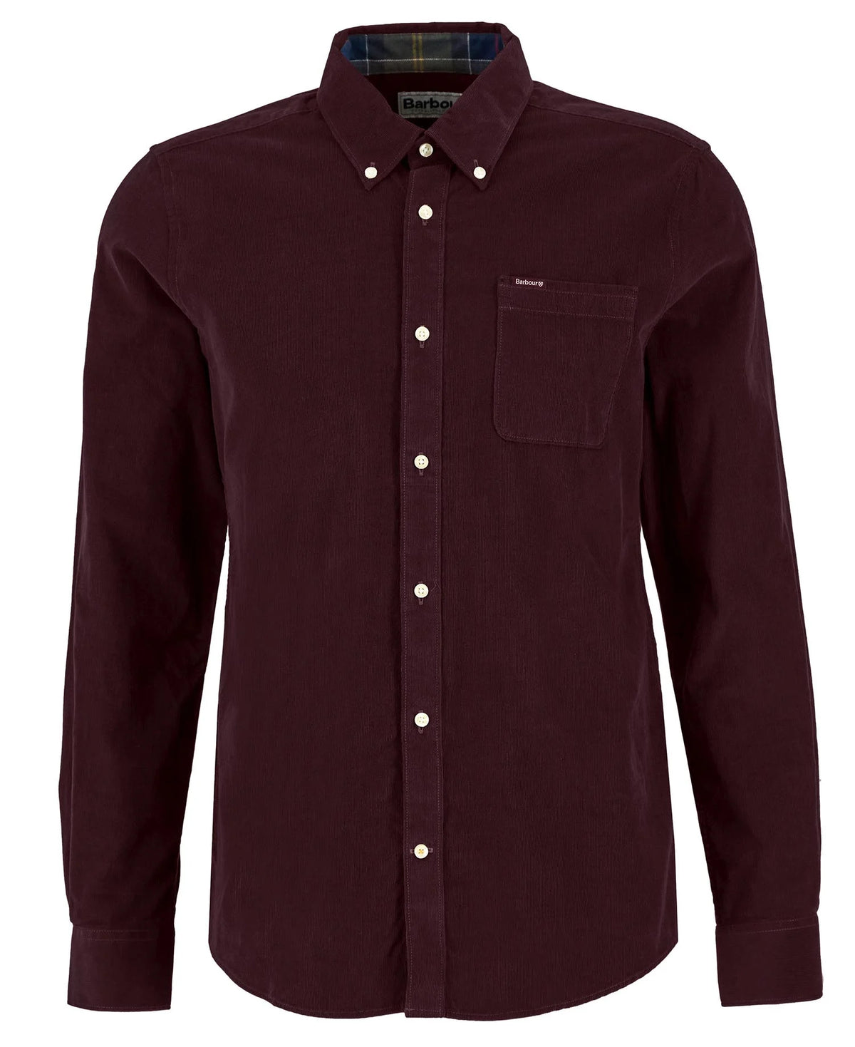Barbour Ramsey Tailored Long-Sleeved Shirt - Winter Red