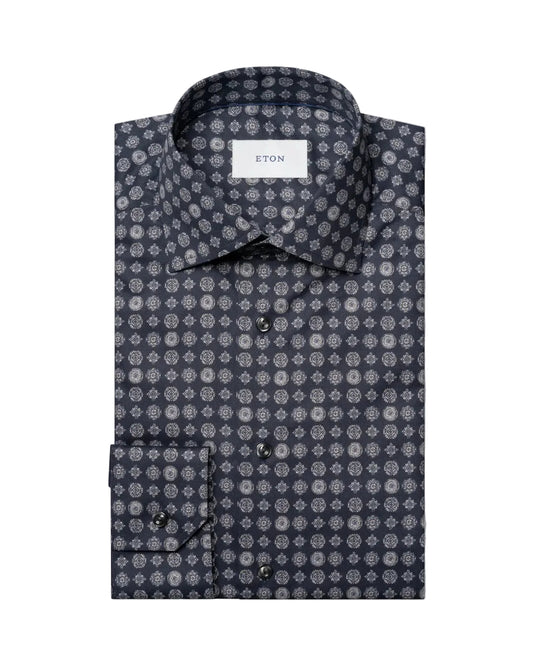 Eton Geometric Signature Twill Shirt