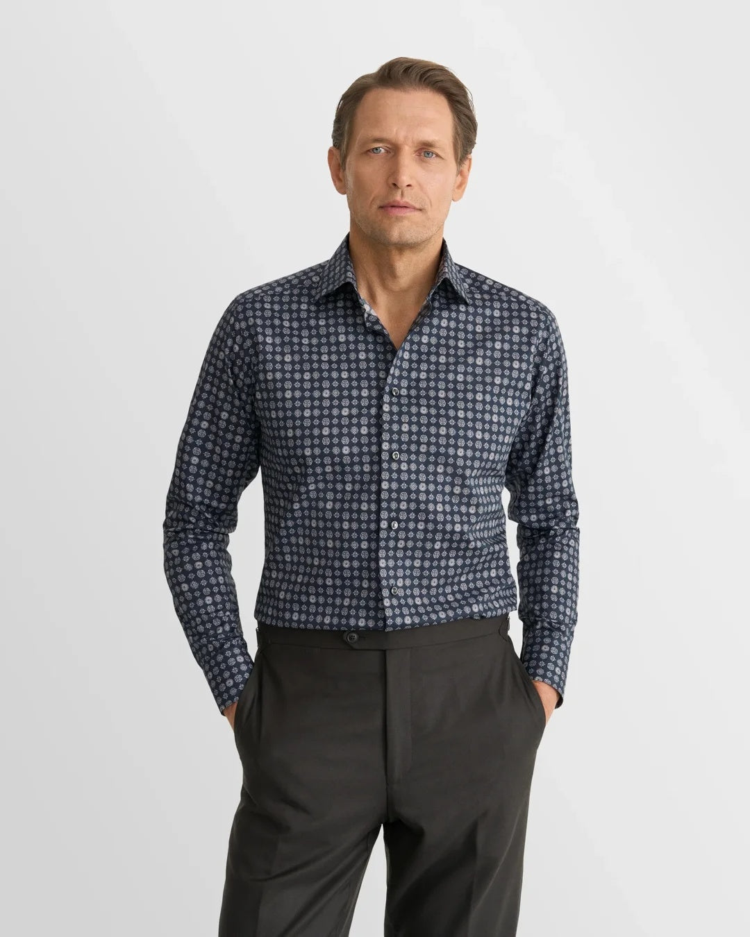 Eton Geometric Signature Twill Shirt