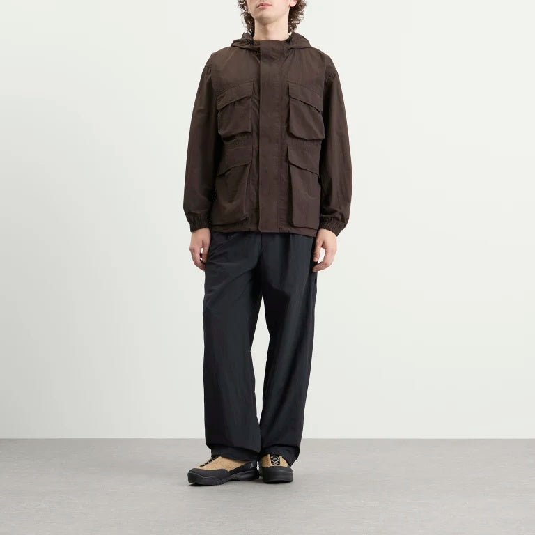 Snow Peak Nylon Double Rip Jacket – Dark Brown