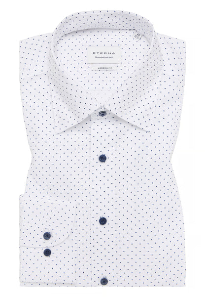 MODERN FIT Shirt in white printed