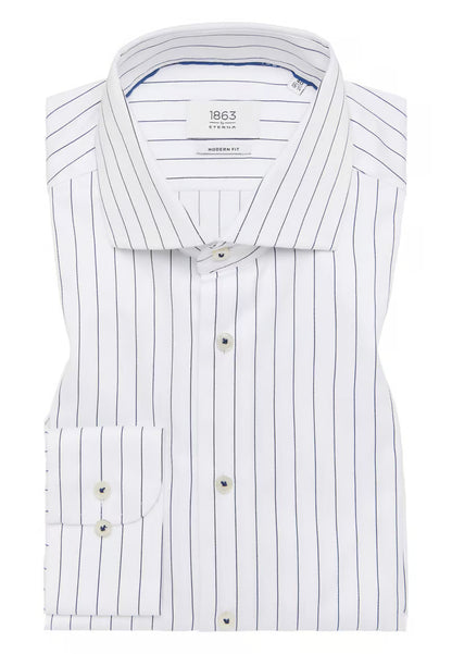 MODERN FIT Shirt in white striped